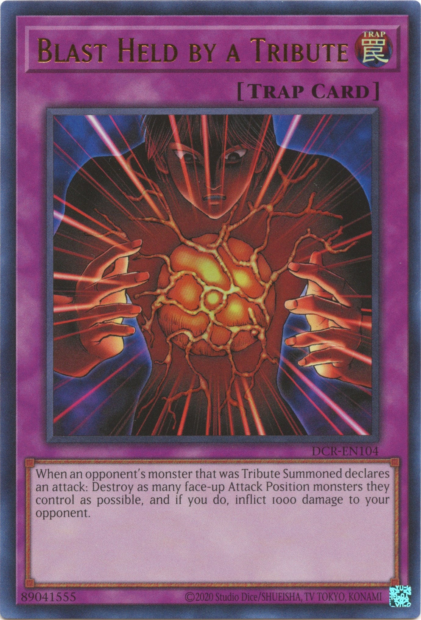 Blast Held by a Tribute (25th Anniversary) [DCR-EN104] Ultra Rare | Odin's Place