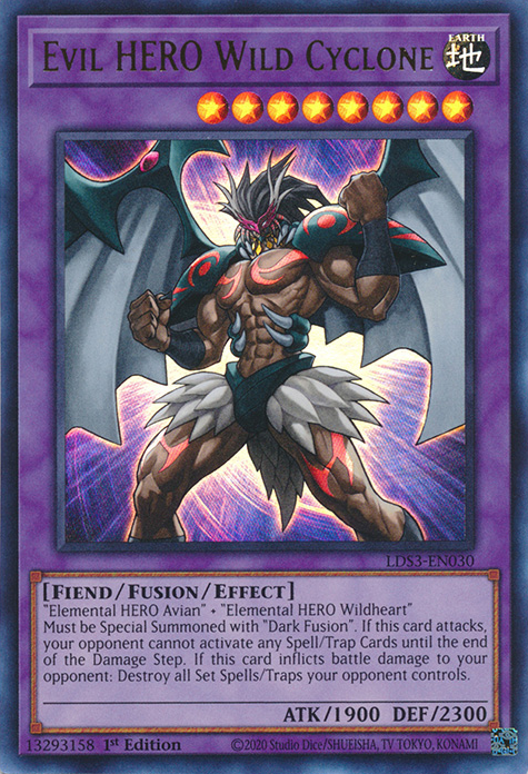Evil HERO Wild Cyclone [LDS3-EN030] Ultra Rare | Odin's Place