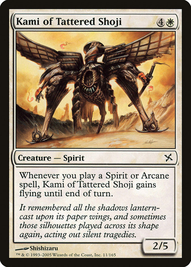 Kami of Tattered Shoji (11) [Betrayers of Kamigawa] | Odin's Place