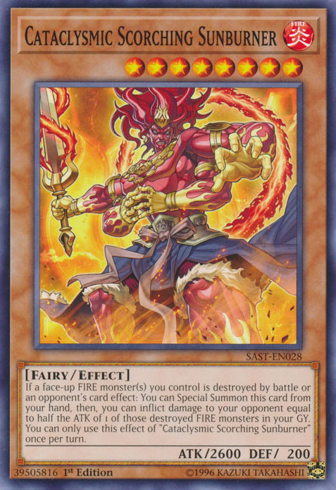 Cataclysmic Scorching Sunburner [SAST-EN028] Common | Odin's Place