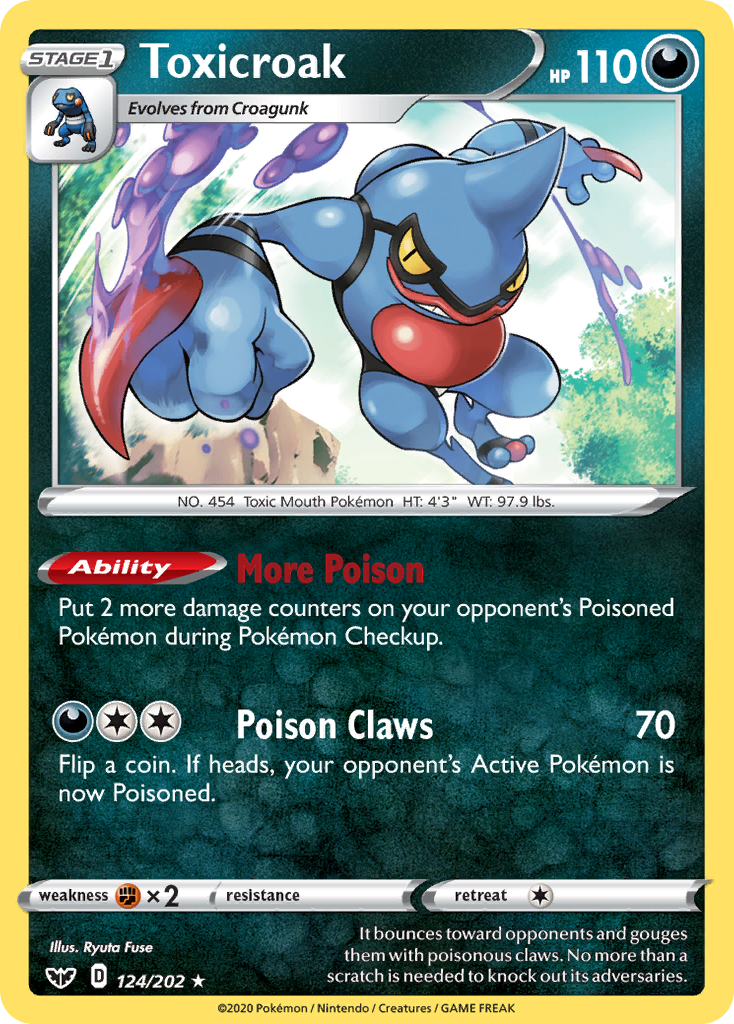 Toxicroak (124/202) [Sword & Shield: Base Set] | Odin's Place