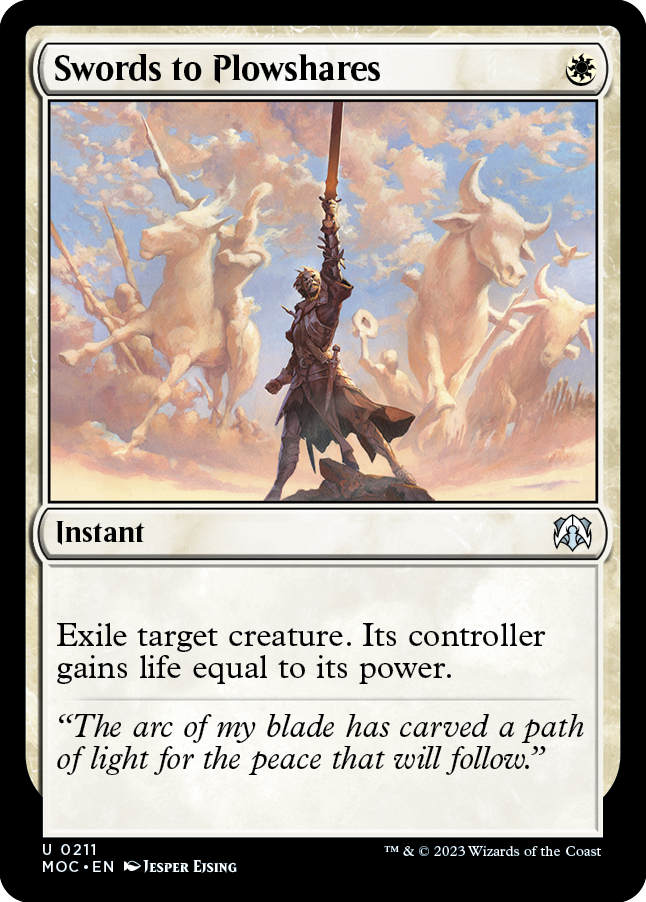 Swords to Plowshares [March of the Machine Commander] | Odin's Place
