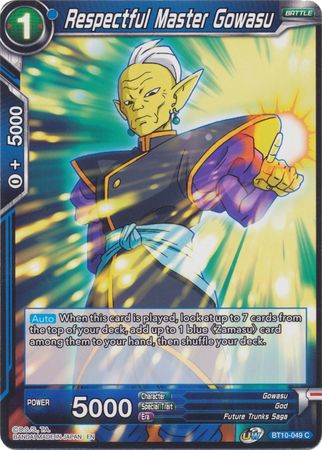 Respectful Master Gowasu (BT10-049) [Rise of the Unison Warrior 2nd Edition] | Odin's Place