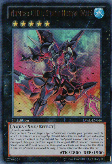 Number C101: Silent Honor DARK [LVAL-EN046] Ultra Rare | Odin's Place