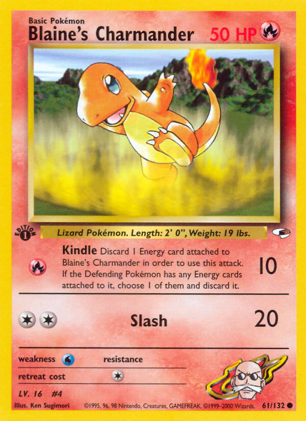 Blaine's Charmander (61/132) [Gym Heroes 1st Edition] | Odin's Place