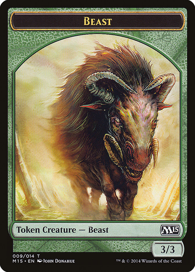Beast Token (009/014) [Magic 2015 Tokens] | Odin's Place