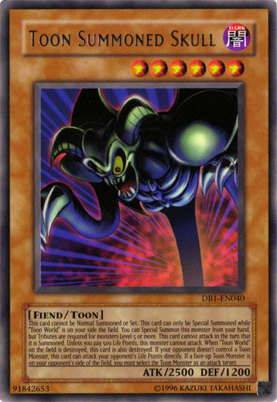 Toon Summoned Skull [DB1-EN040] Rare | Odin's Place