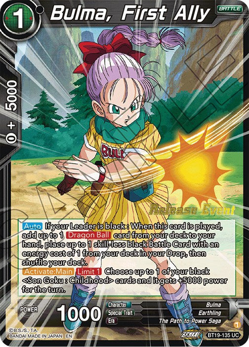 Bulma, First Ally (Fighter's Ambition Holiday Pack) (BT19-135) [Tournament Promotion Cards] | Odin's Place