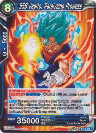 SSB Vegito, Paralyzing Prowess (BT10-045) [Rise of the Unison Warrior] | Odin's Place