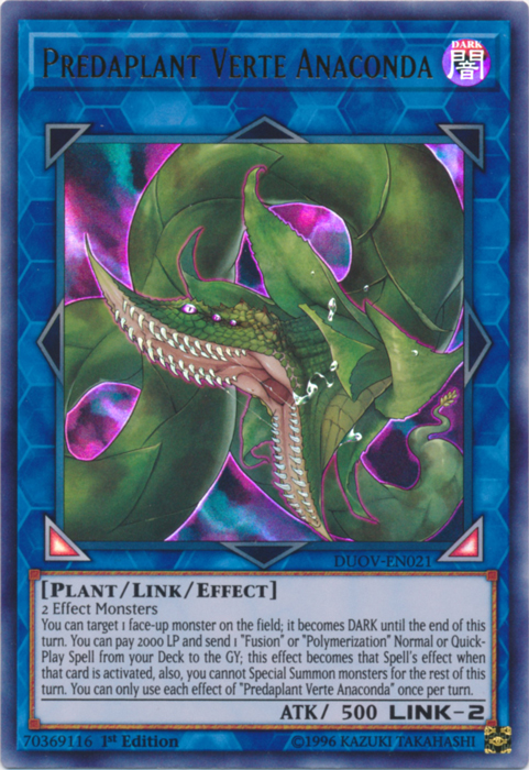 Predaplant Verte Anaconda [DUOV-EN021] Ultra Rare | Odin's Place