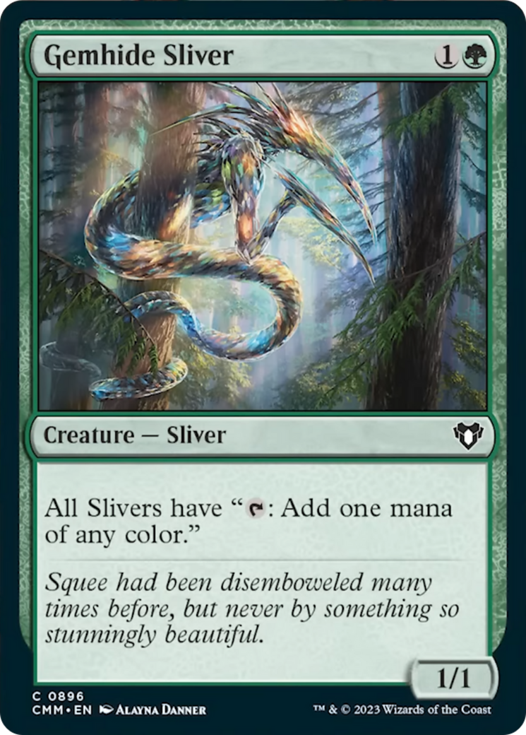 Gemhide Sliver [Commander Masters] | Odin's Place