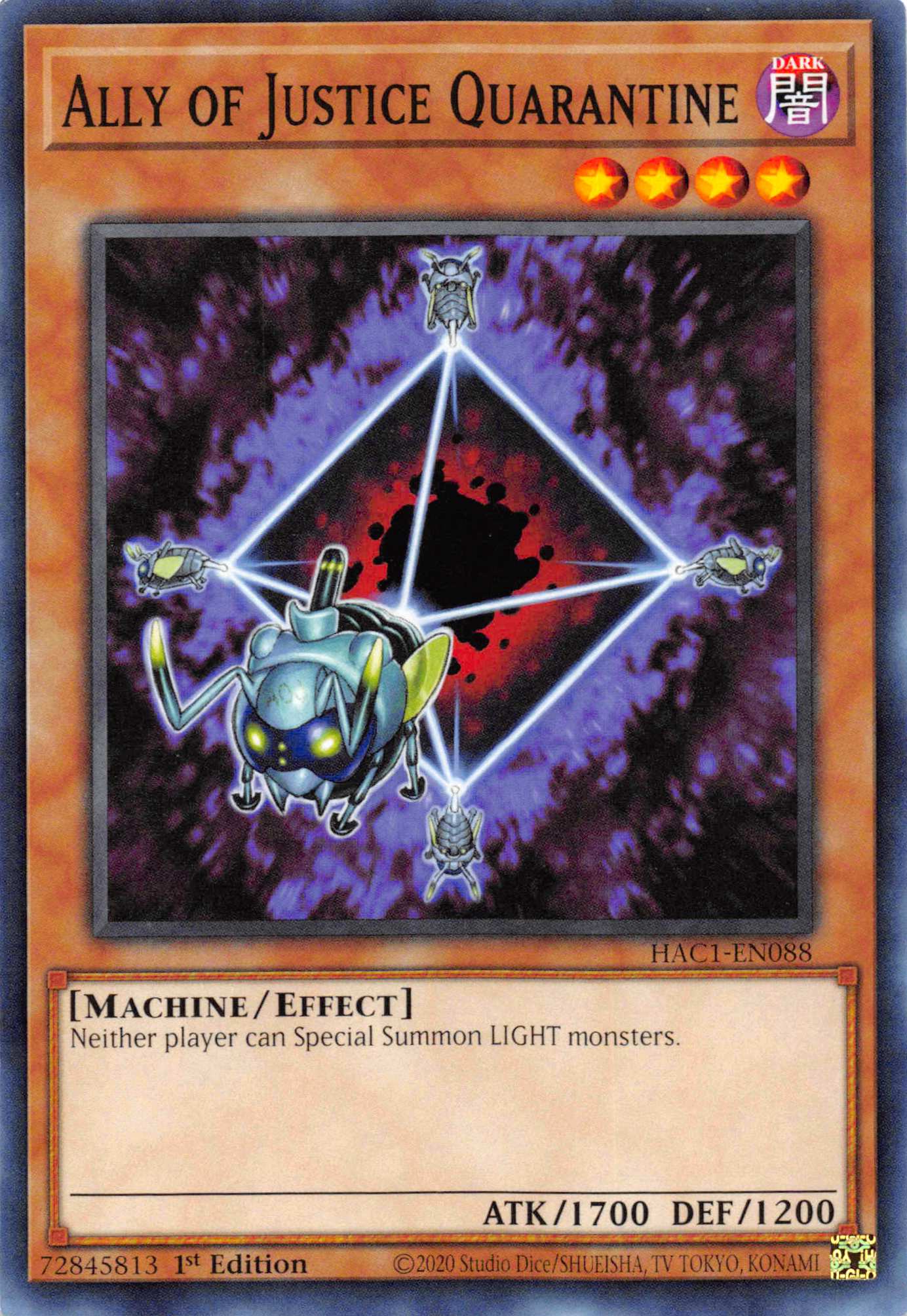 Ally of Justice Quarantine [HAC1-EN088] Common | Odin's Place