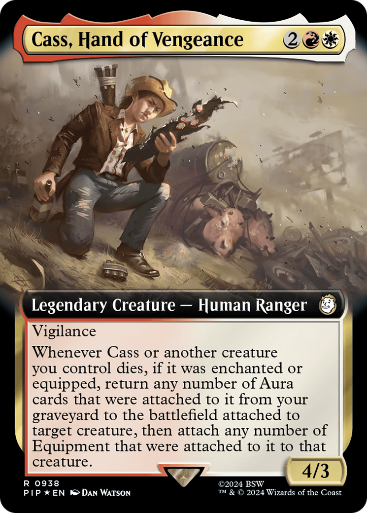 Cass, Hand of Vengeance (Extended Art) (Surge Foil) [Fallout] | Odin's Place
