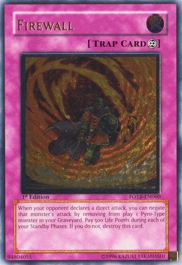 Firewall [FOTB-EN060] Ultimate Rare | Odin's Place