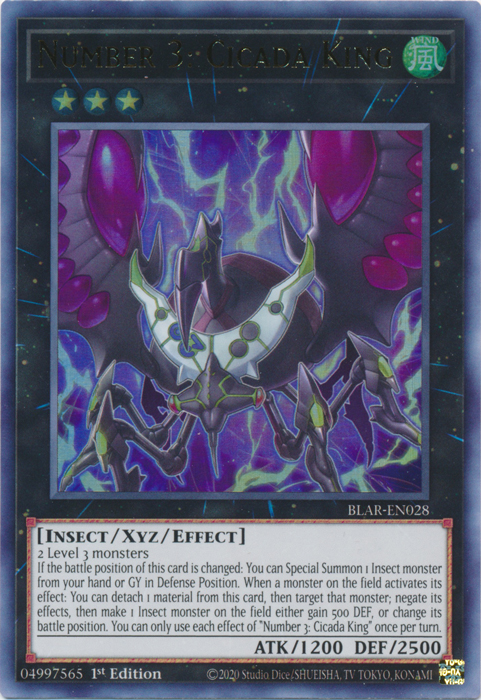 Number 3: Cicada King [BLAR-EN028] Ultra Rare | Odin's Place