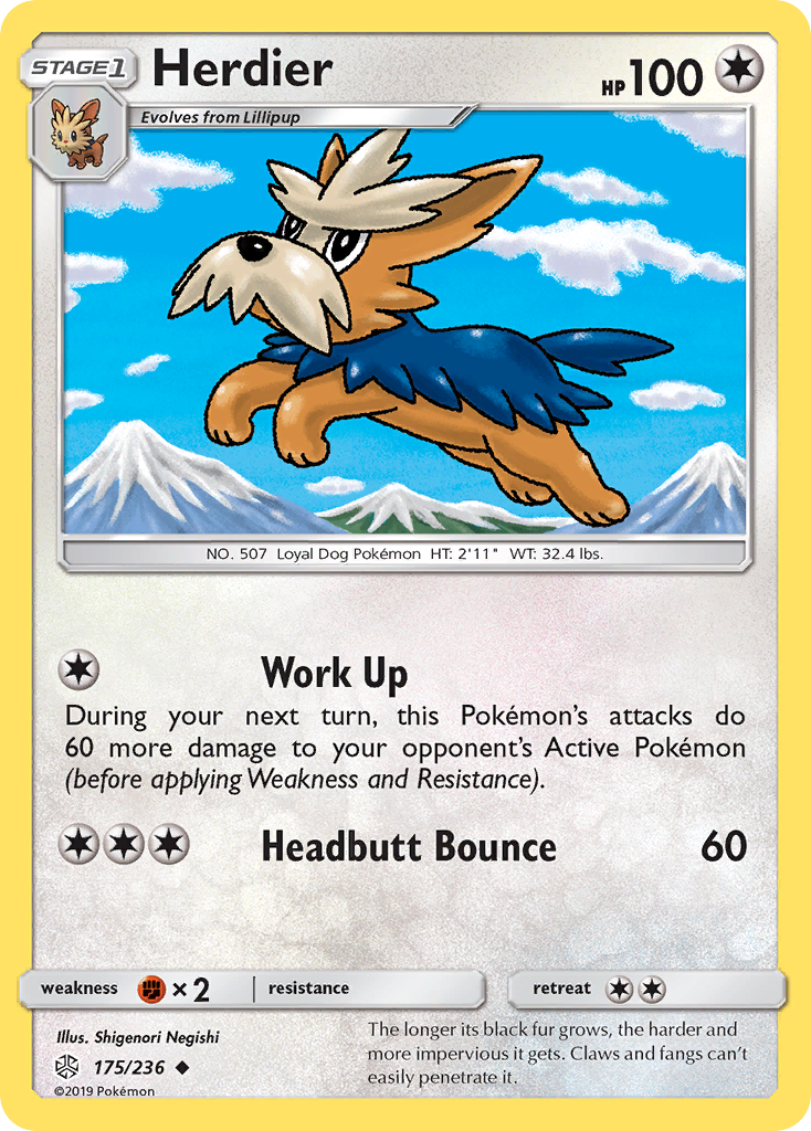 Herdier (175/236) [Sun & Moon: Cosmic Eclipse] | Odin's Place