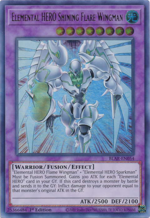 Elemental Hero Shining Flare Wingman [BLAR-EN054] Ultra Rare | Odin's Place