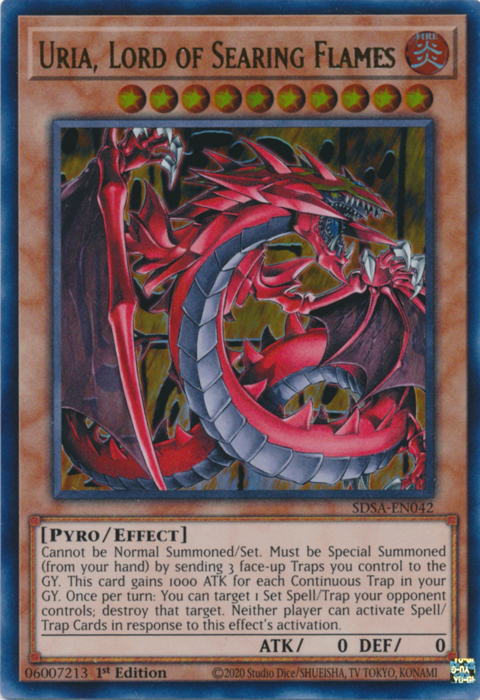 Uria, Lord of Searing Flames [SDSA-EN042] Ultra Rare | Odin's Place