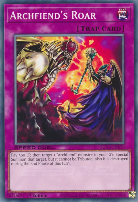 Archfiend's Roar [SGX3-ENE18] Common | Odin's Place