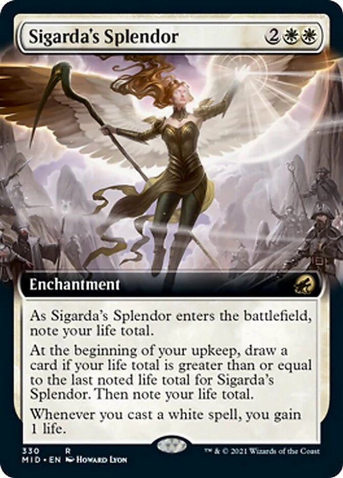 Sigarda's Splendor (Extended Art) [Innistrad: Midnight Hunt] | Odin's Place
