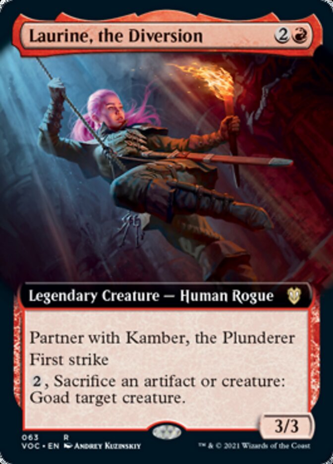 Laurine, the Diversion (Extended Art) [Innistrad: Crimson Vow Commander] | Odin's Place
