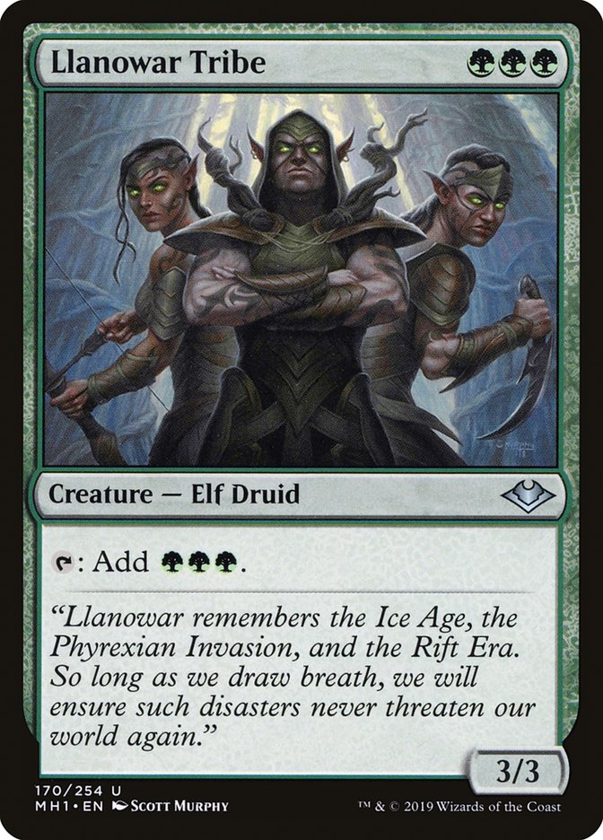 Llanowar Tribe (170) [Modern Horizons] | Odin's Place
