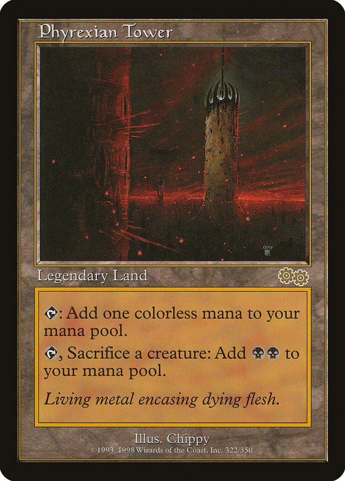 Phyrexian Tower (322) [Urza's Saga] | Odin's Place