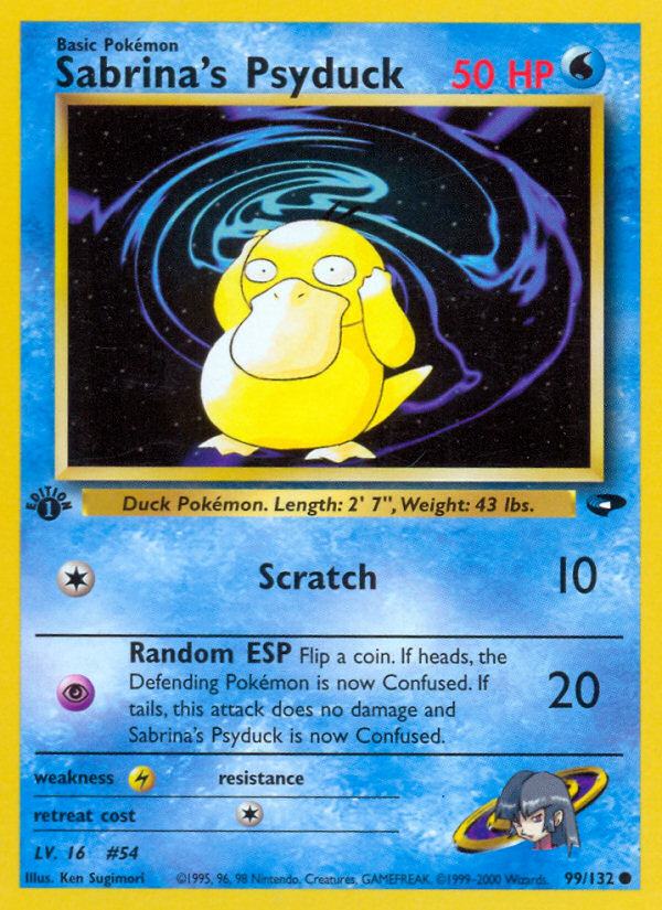 Sabrina's Psyduck (99/132) [Gym Challenge 1st Edition] | Odin's Place