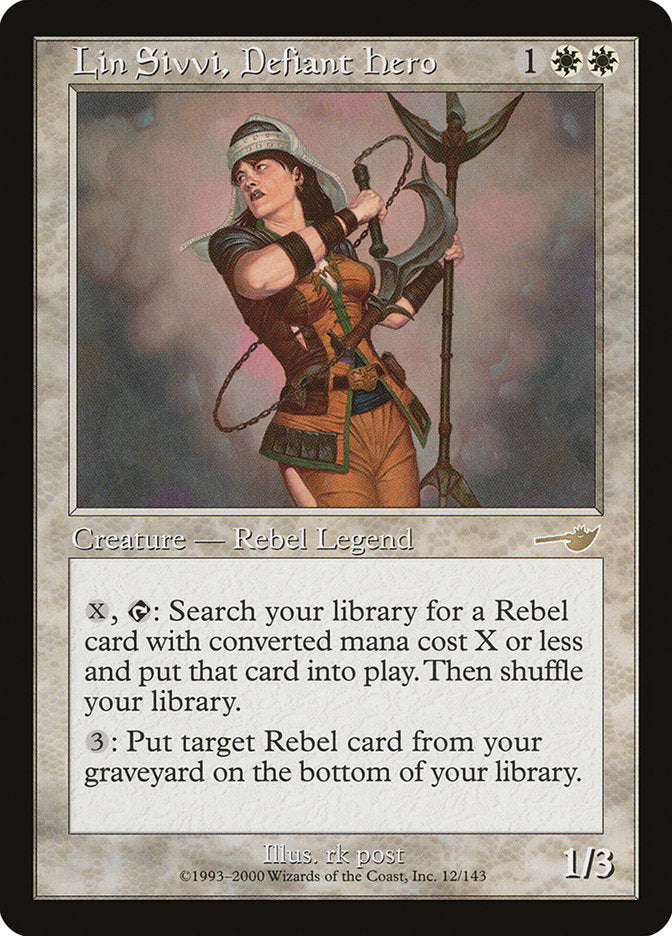 Lin Sivvi, Defiant Hero (12) [Nemesis] | Odin's Place