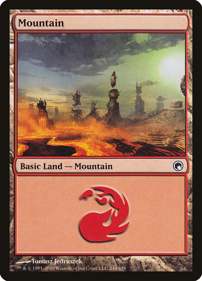 Mountain (244) [Scars of Mirrodin] | Odin's Place