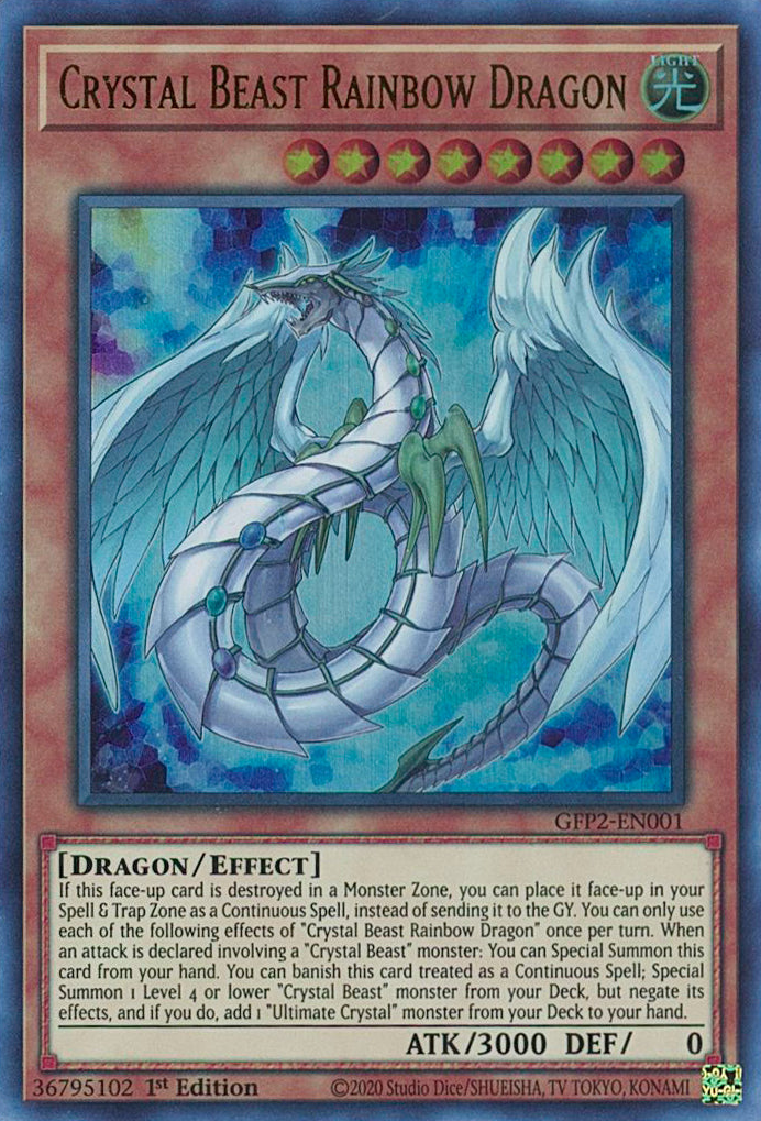 Crystal Beast Rainbow Dragon [GFP2-EN001] Ultra Rare | Odin's Place