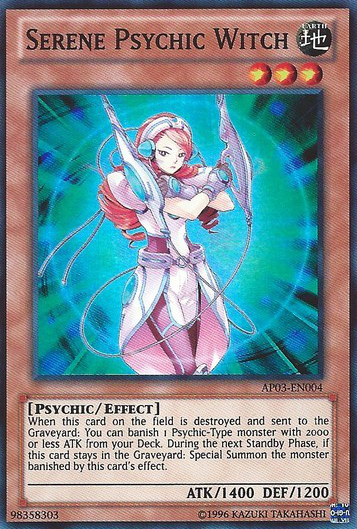 Serene Psychic Witch [AP03-EN004] Super Rare | Odin's Place