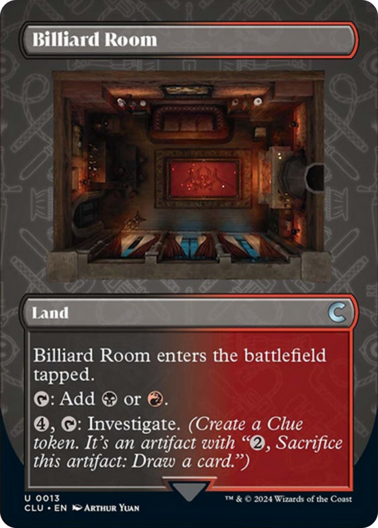 Billiard Room (Borderless) [Ravnica: Clue Edition] | Odin's Place