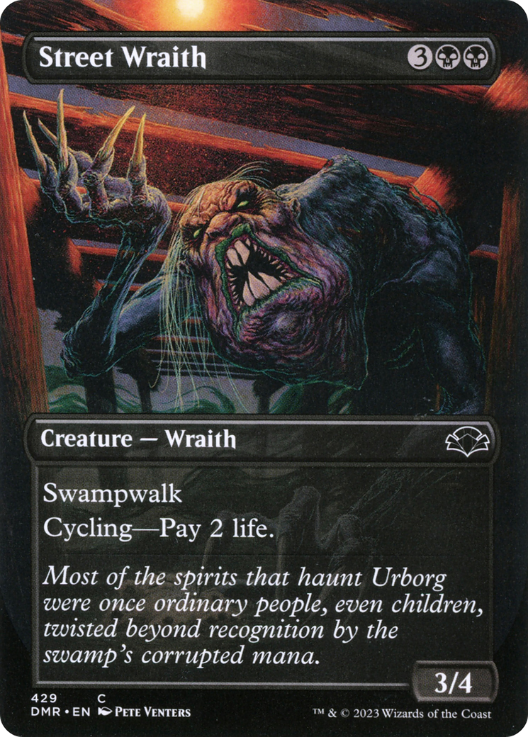 Street Wraith (Borderless Alternate Art) [Dominaria Remastered] | Odin's Place