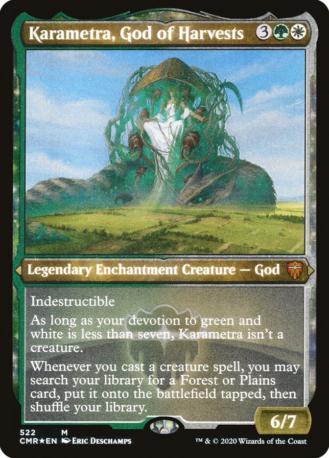 Karametra, God of Harvests (Etched) [Commander Legends] | Odin's Place