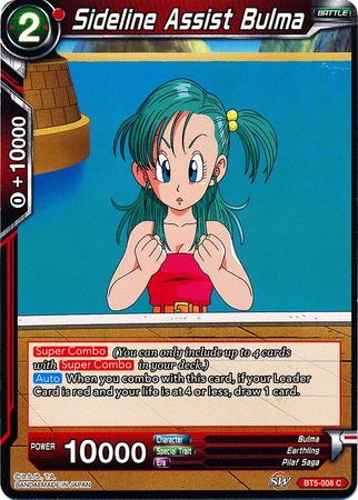 Sideline Assist Bulma (BT5-008) [Miraculous Revival] | Odin's Place