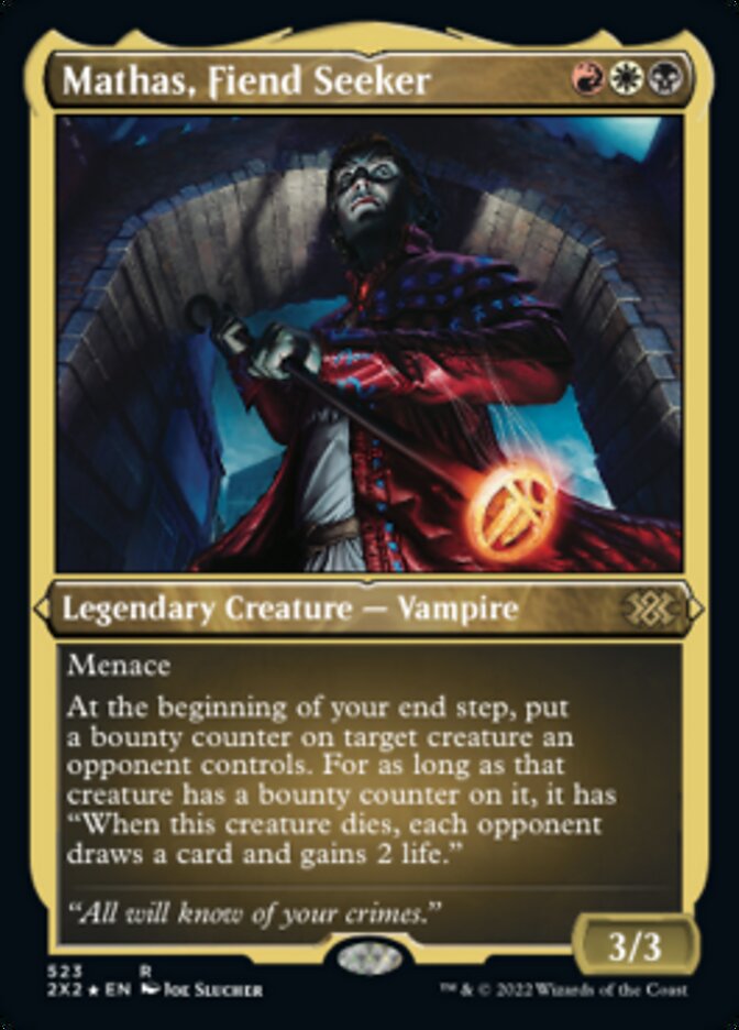 Mathas, Fiend Seeker (Foil Etched) [Double Masters 2022] | Odin's Place