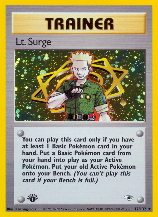 Lt. Surge (17/132) [Gym Heroes 1st Edition] | Odin's Place