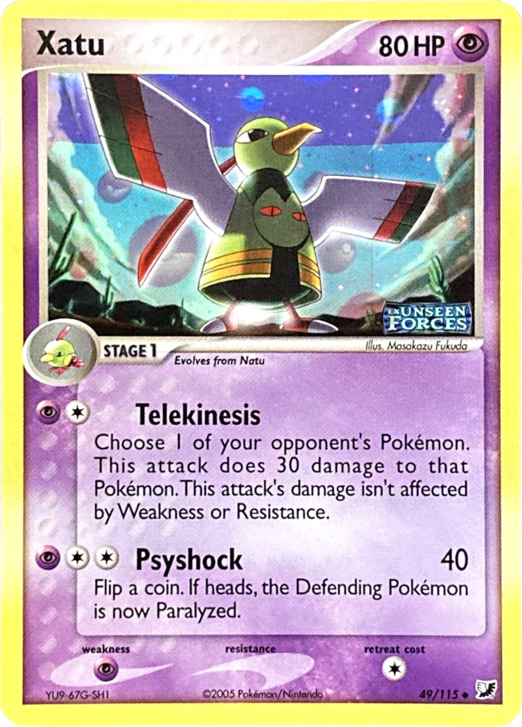 Xatu (49/115) (Stamped) [EX: Unseen Forces] | Odin's Place