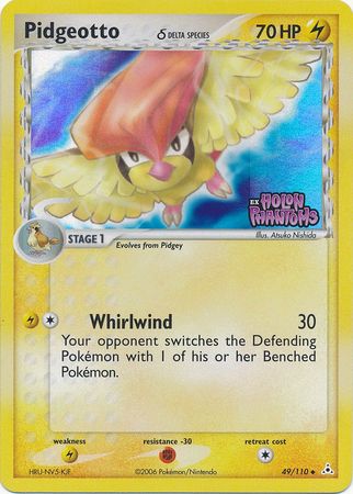Pidgeotto (49/110) (Delta Species) (Stamped) [EX: Holon Phantoms] | Odin's Place