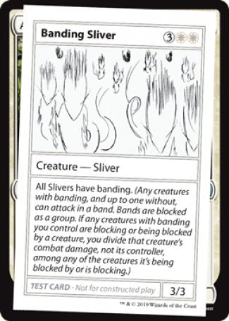 Banding Sliver (2021 Edition) [Mystery Booster Playtest Cards] | Odin's Place