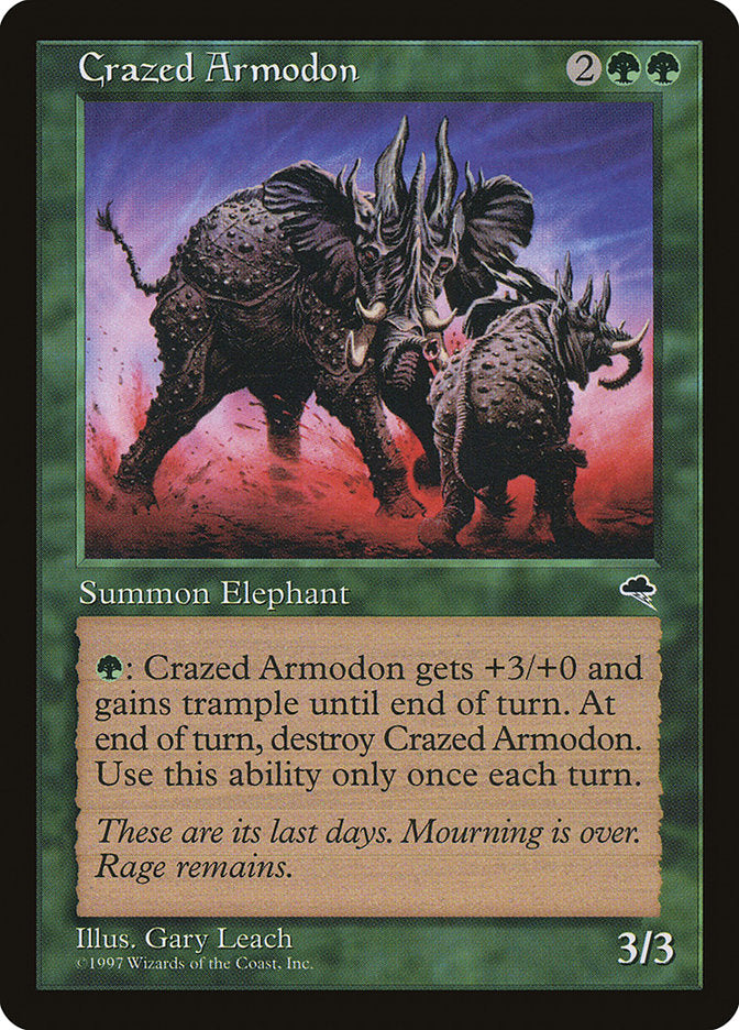 Crazed Armodon (220) [Tempest] | Odin's Place