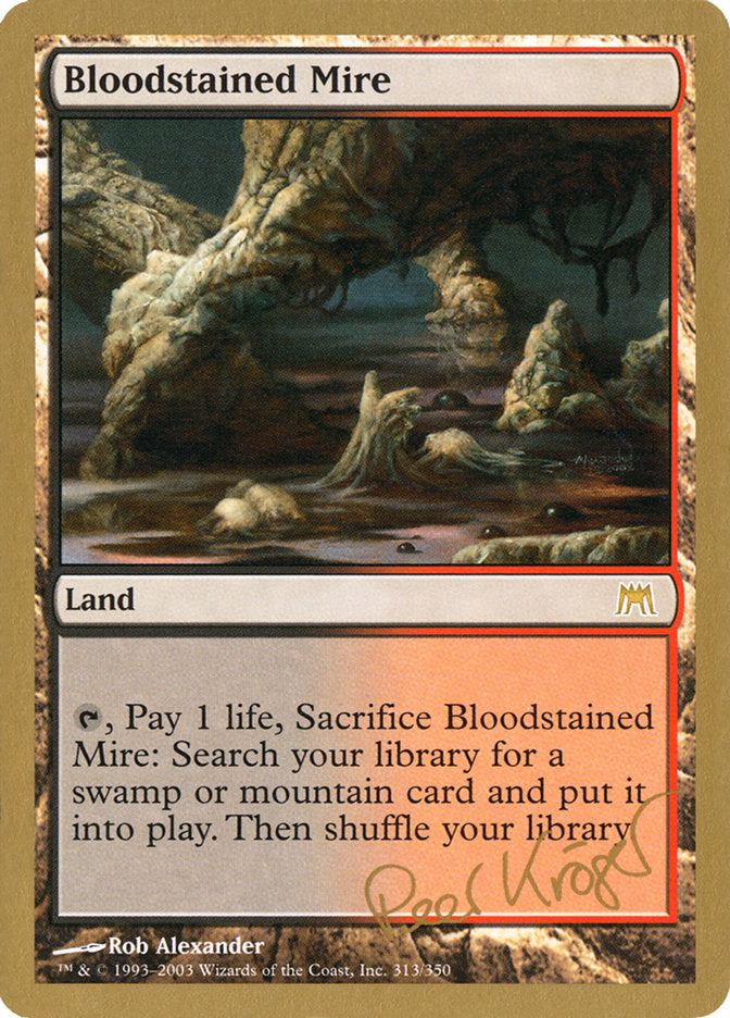 Bloodstained Mire (Peer Kroger) [World Championship Decks 2003] | Odin's Place