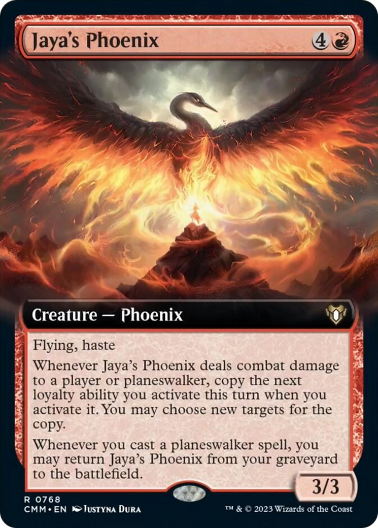 Jaya's Phoenix (Extended Art) [Commander Masters] | Odin's Place