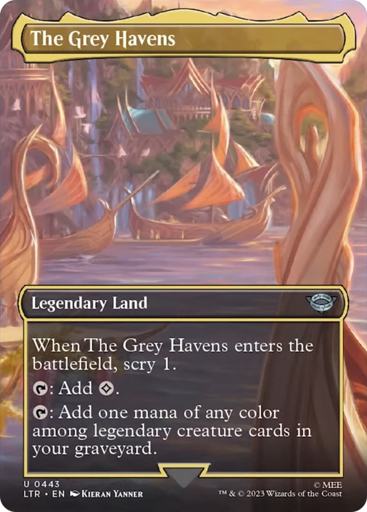 The Grey Havens (Borderless Alternate Art) [The Lord of the Rings: Tales of Middle-Earth] | Odin's Place