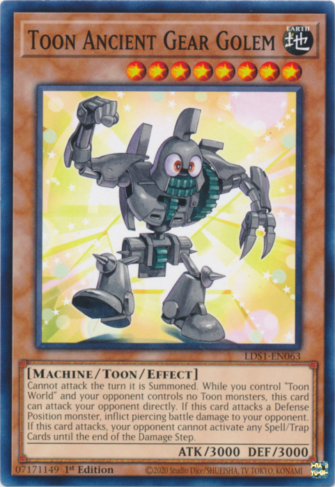 Toon Ancient Gear Golem [LDS1-EN063] Common | Odin's Place