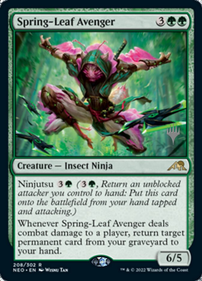 Spring-Leaf Avenger (Promo Pack) [Kamigawa: Neon Dynasty Promos] | Odin's Place