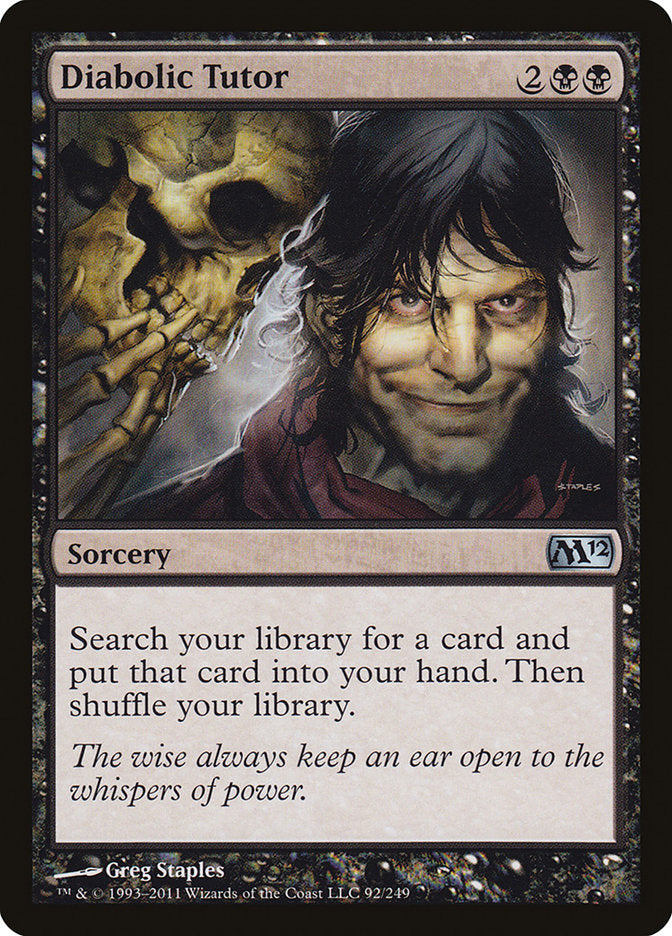 Diabolic Tutor (92) [Magic 2012] | Odin's Place