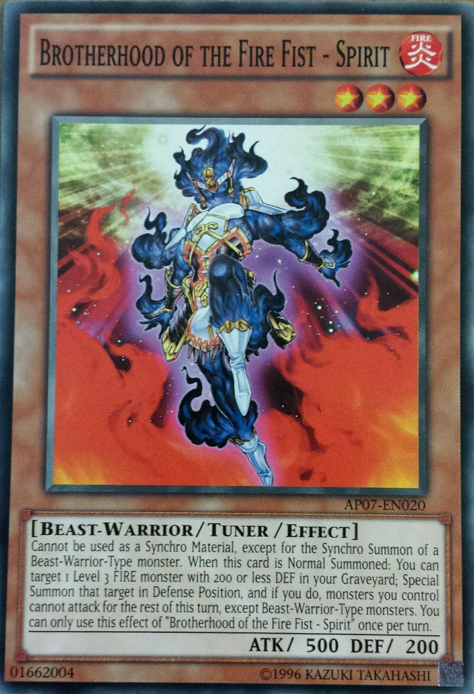 Brotherhood of the Fire Fist - Spirit [AP07-EN020] Common | Odin's Place