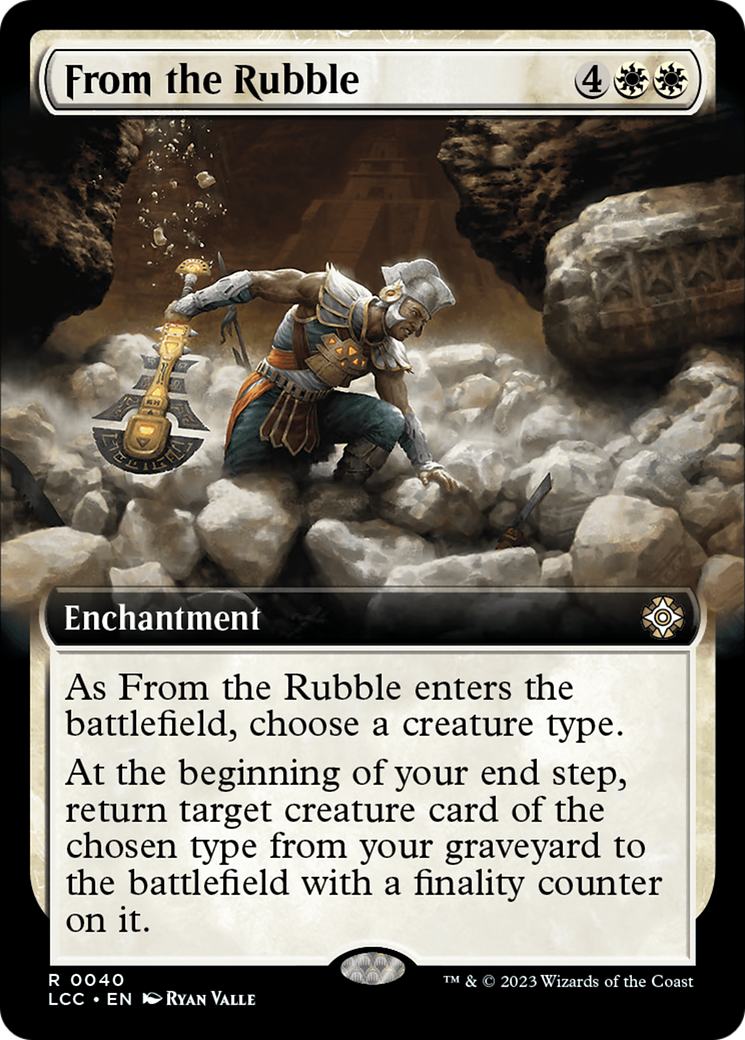 From the Rubble (Extended Art) [The Lost Caverns of Ixalan Commander] | Odin's Place